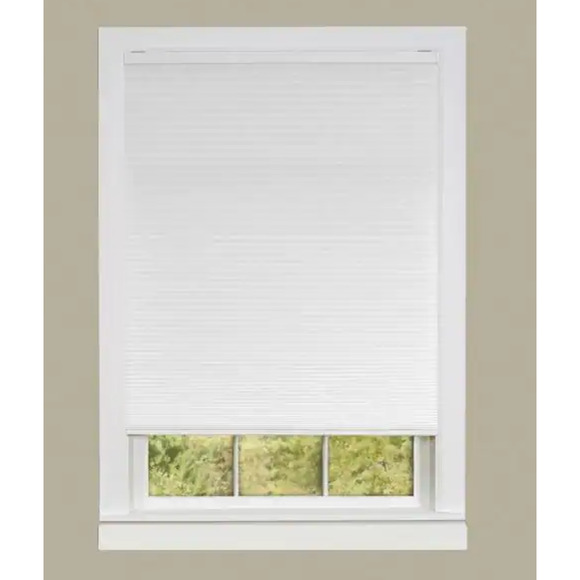 Honeycomb White Cordless Top Down Bottom Up, Polyester Light Filtering  35"x 64" - Picture 3 of 3